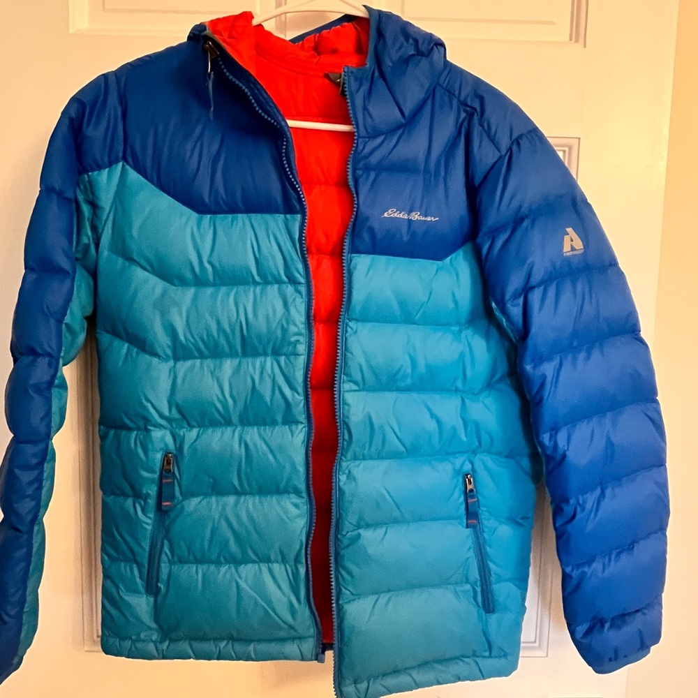 Eddie Bauer Kids Two-Tone Blue and Red Dawn  Jacket